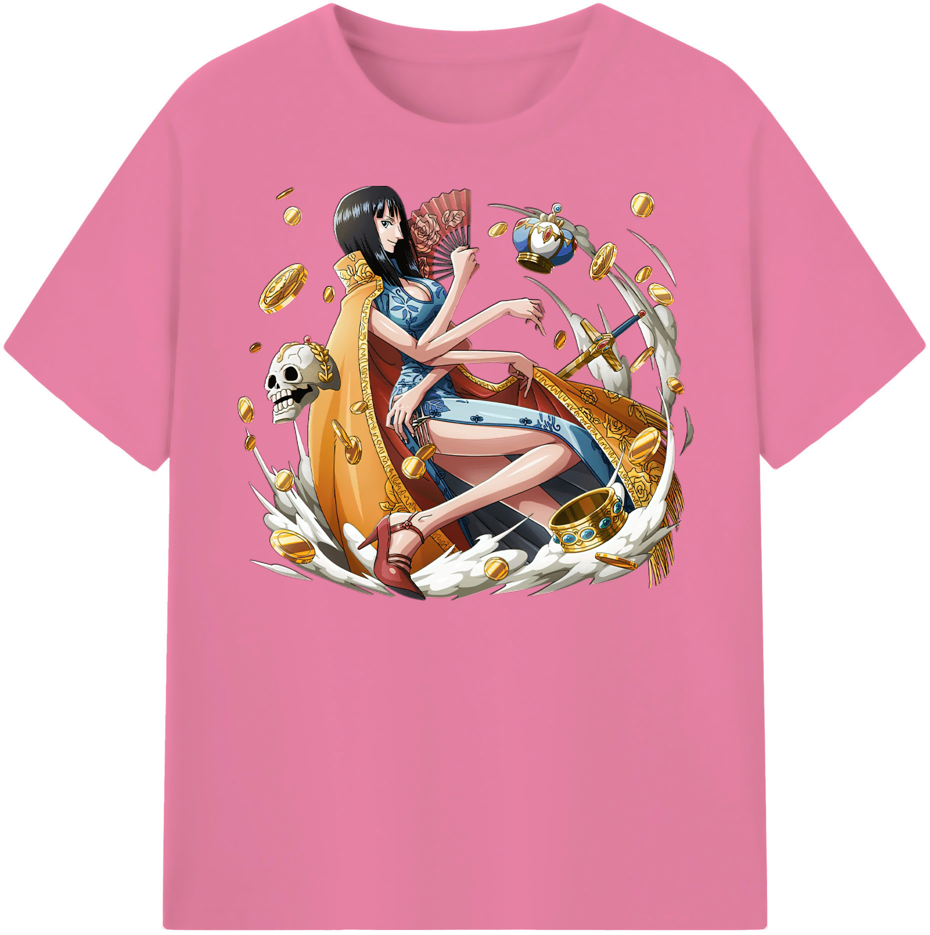 ワンピース ニコ・ロビン ONE PIECE Nico Robin 綿100％半袖Tシャツ（フロントプリント）